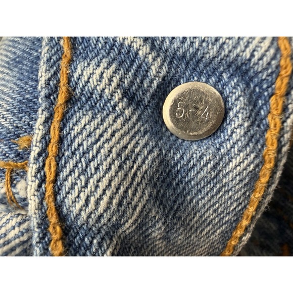 VTG Levi's 512 Junior Denim Blue Jeans Slim Fit Straight Leg USA 7 JR M 27x30.50 - Picture 6 of 12